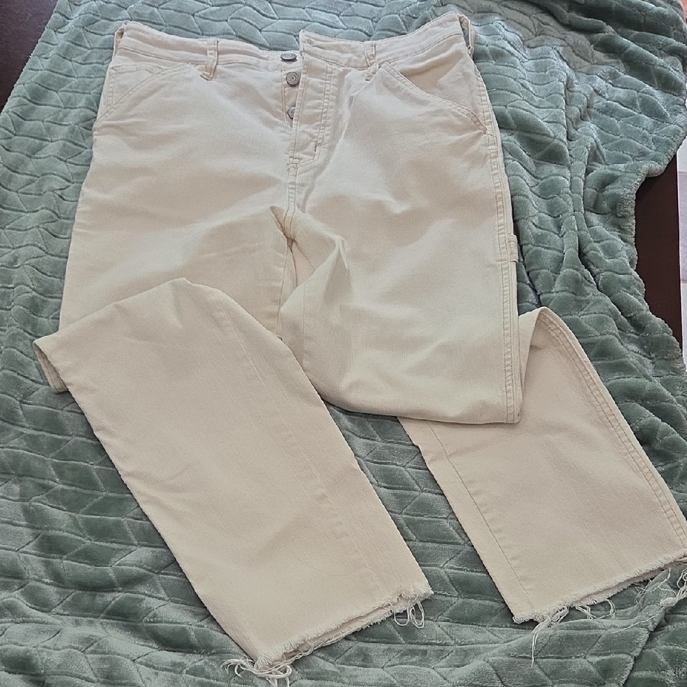 Aeropostale Women's High Rise Jeans - Cream